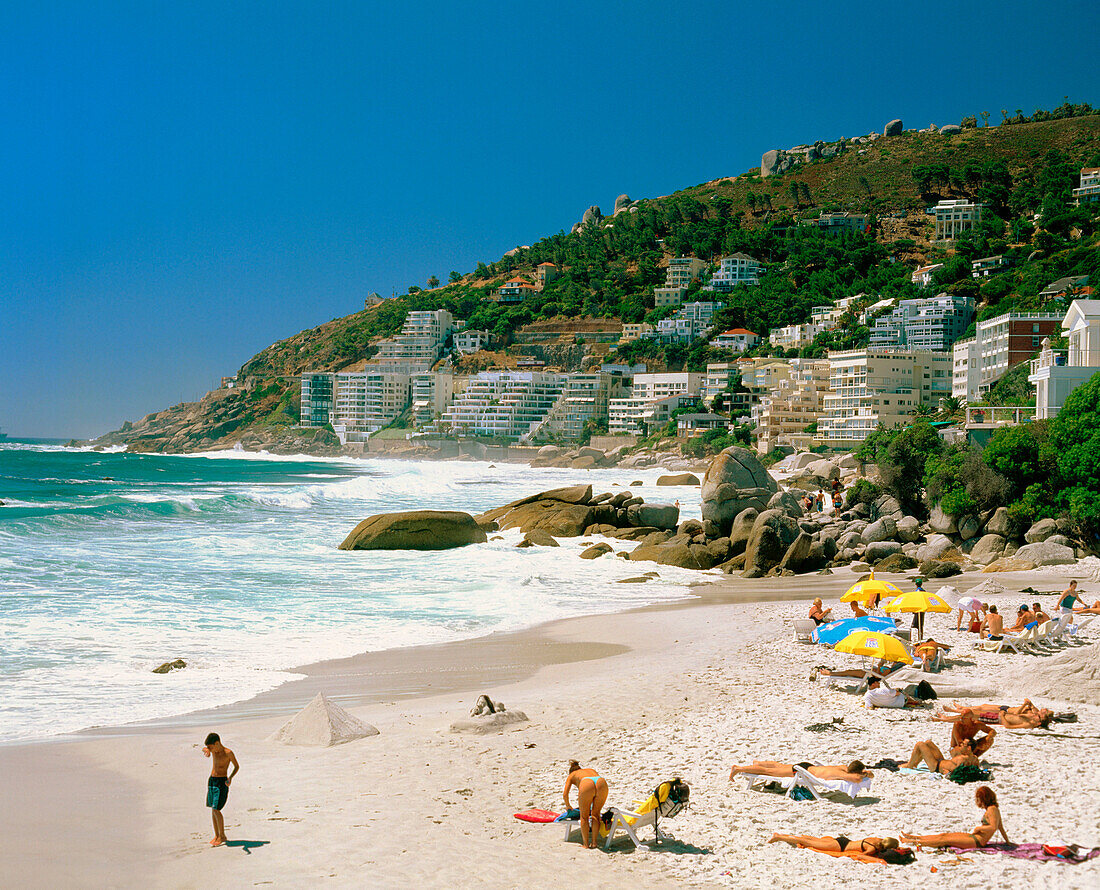 Clifton Beach in Cape Town. South Africa