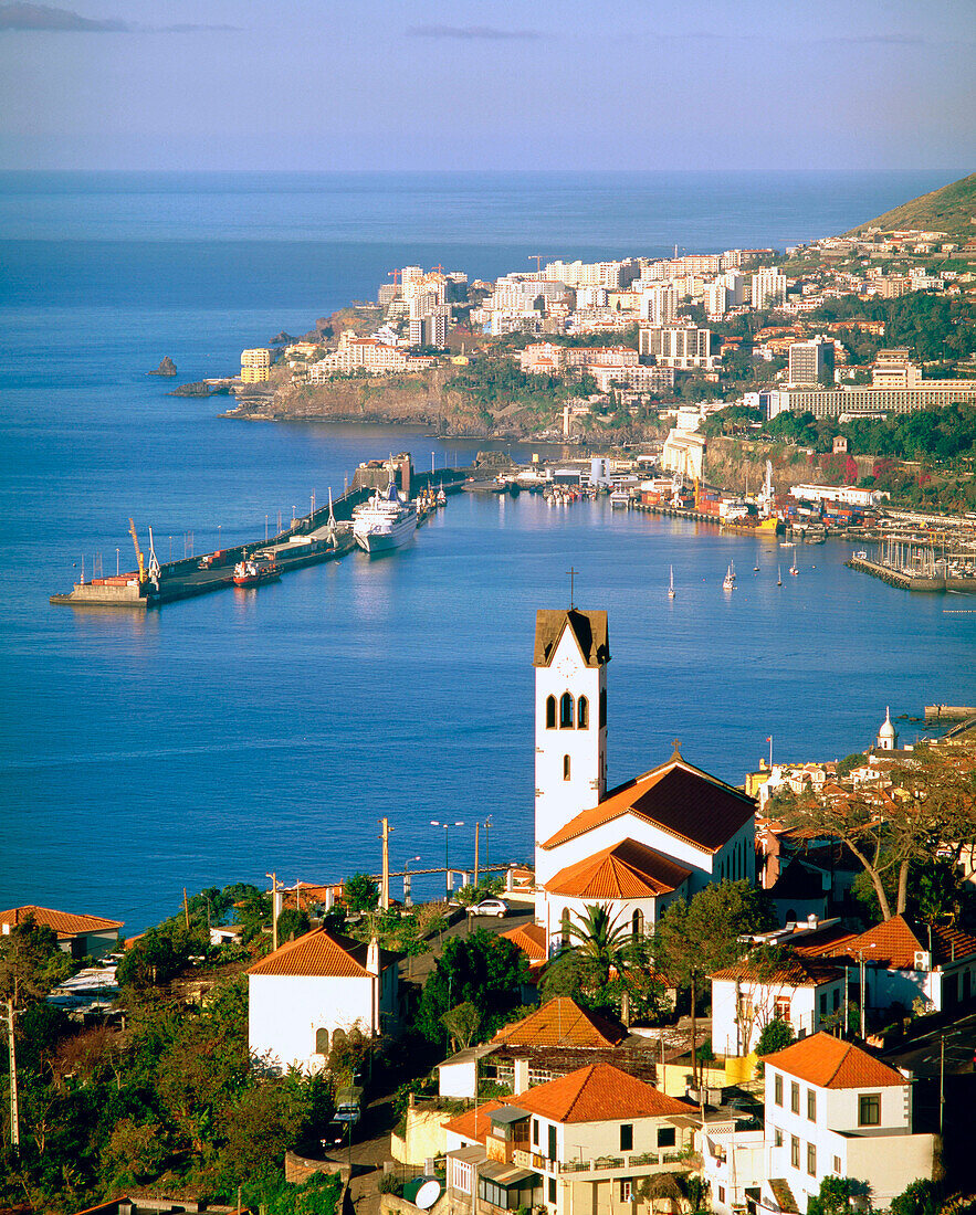 Funchal city in Medeira Island. Portugal