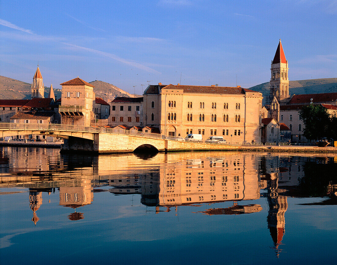 View of Trogor city in Dalmatia. Croatia