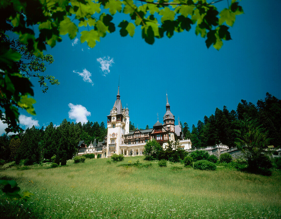 The Royal Peles Castle in Sinaia. Transylvania. Romania