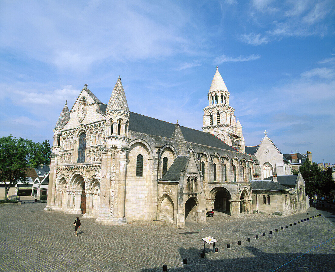 Notre Dame la Grande Church. Poitiers. France