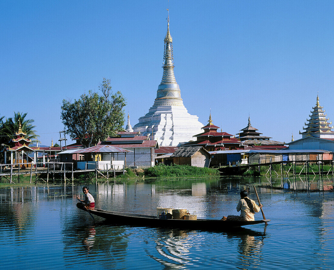 Phaung Daw Oo pagoda, Inle Lake. Shan state, Myanmar