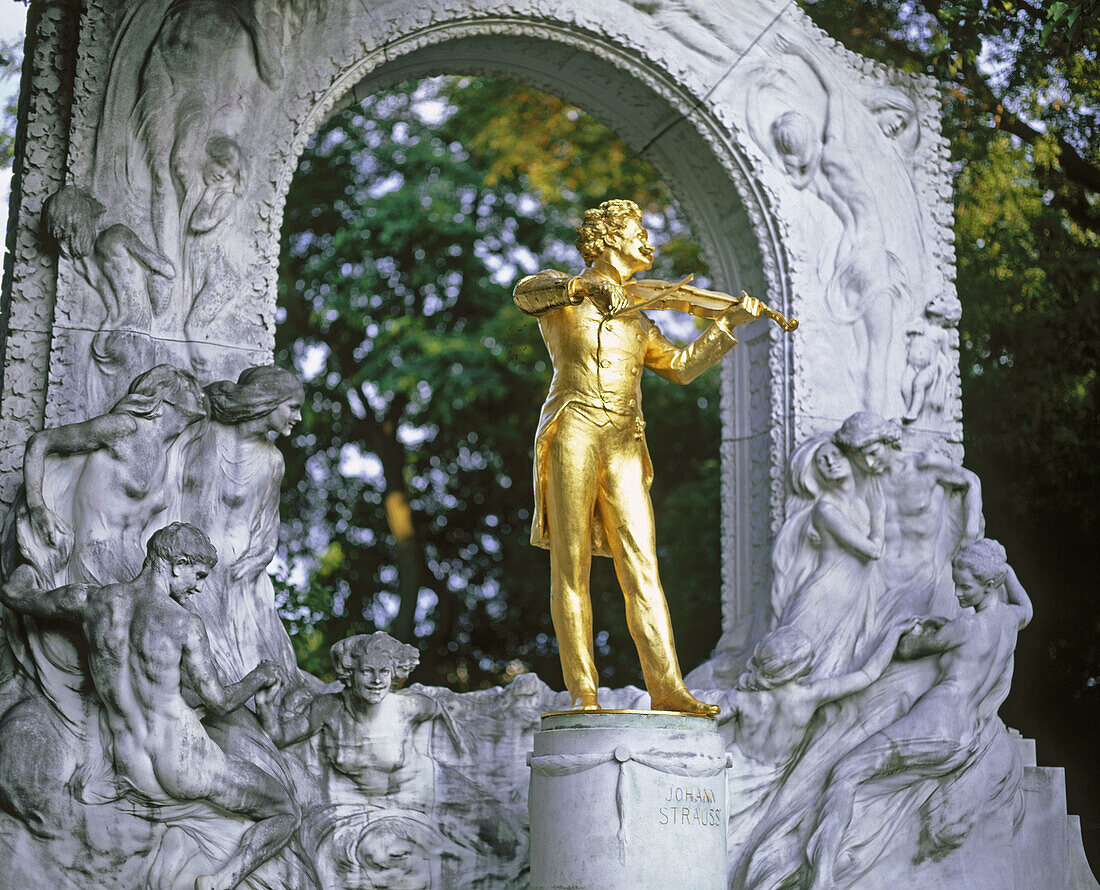 J. Strauss Monument. Vienna. Austria