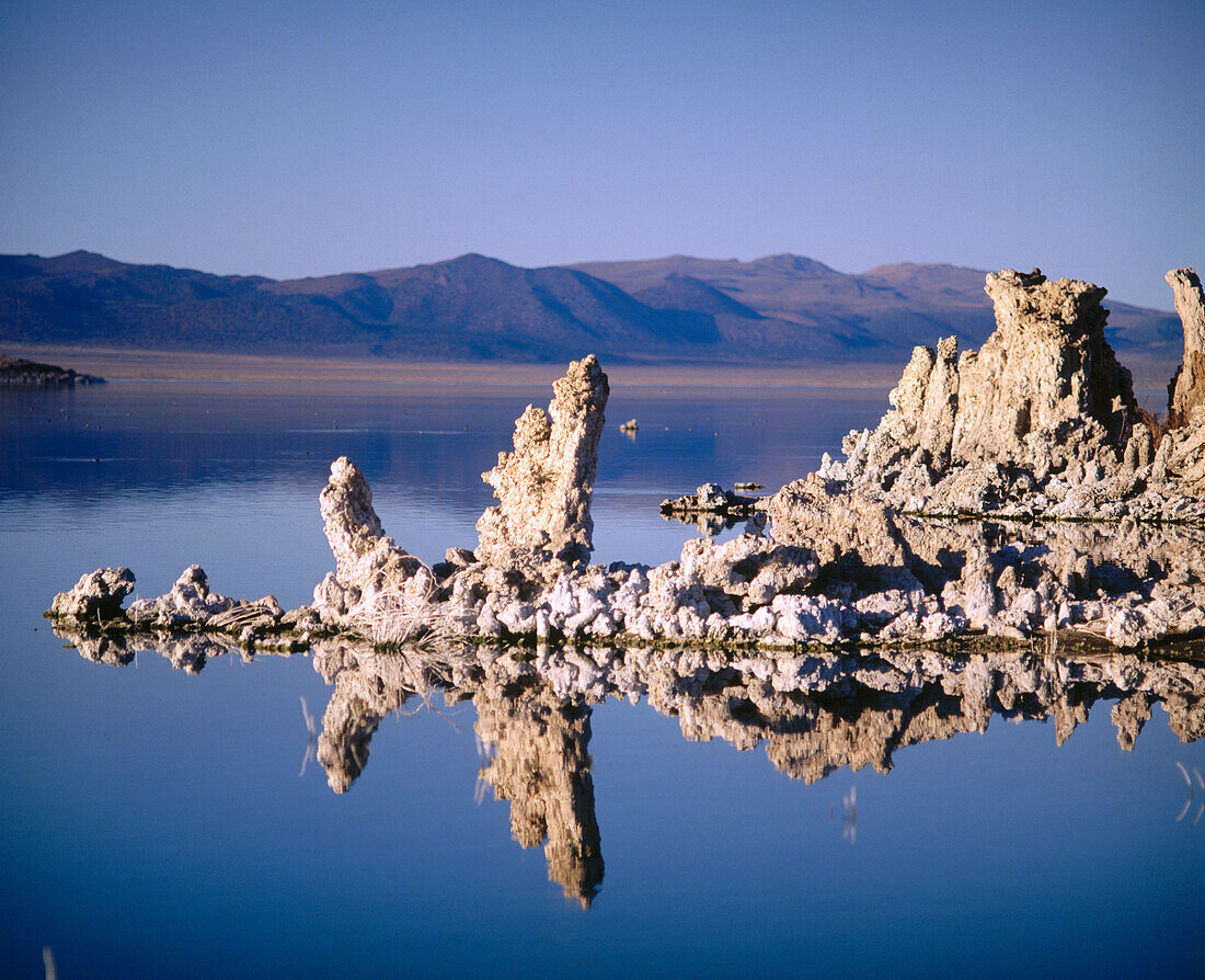 Tufa towers geological formations along the South shore of Mono Lake. California, USA