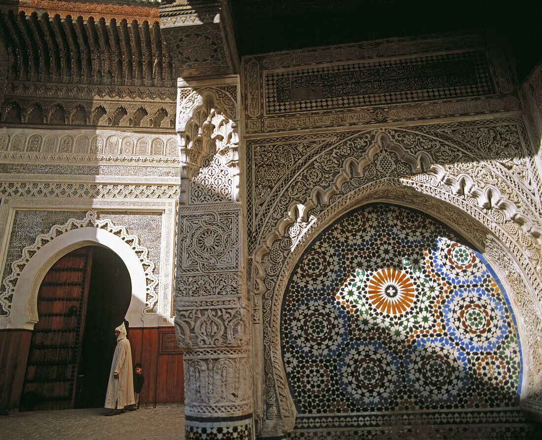 Mosque entrance. Fes el Bali, Fes. Morocco