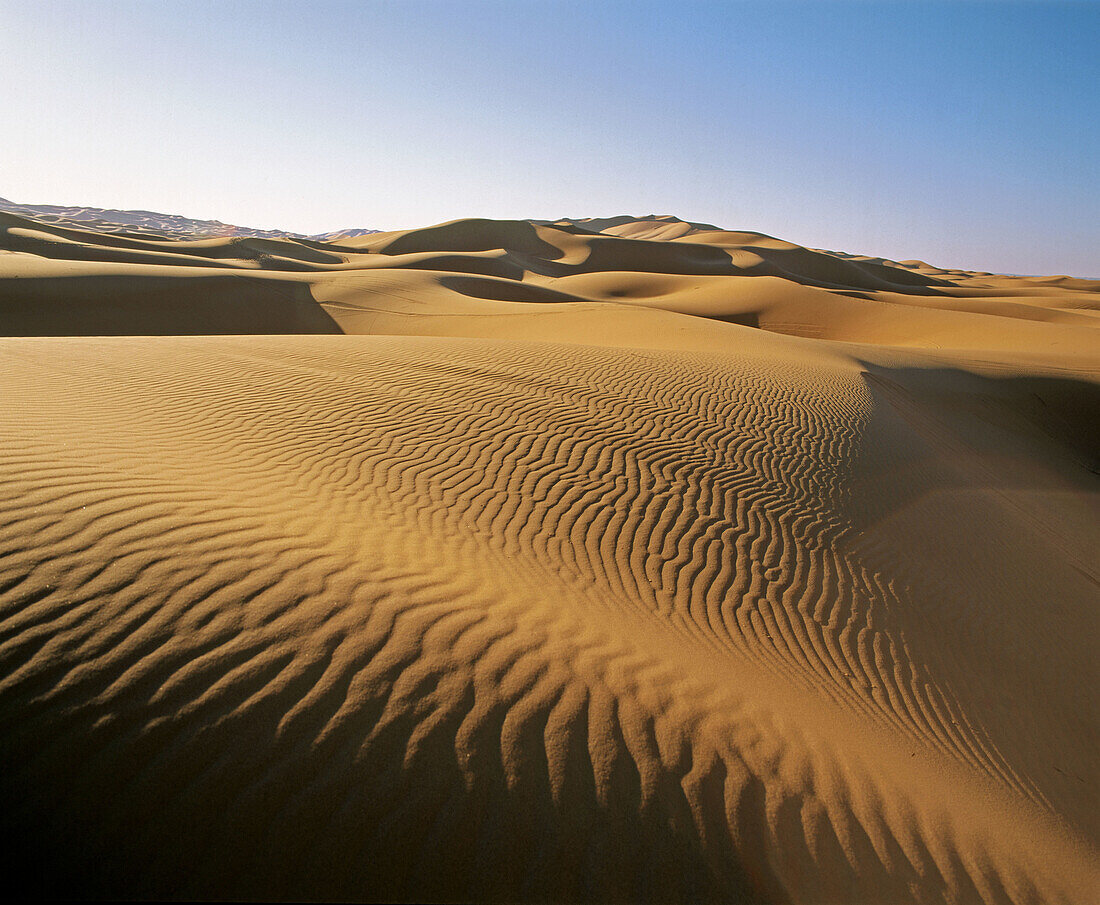 Erg Chebbi near Merzouga, Sahara desert. Southeast Morocco