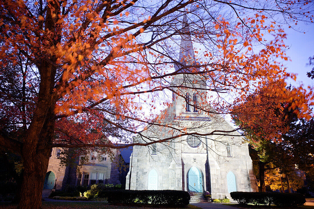 Kirche an der Main Street in Torrington, Connecticut, ,USA