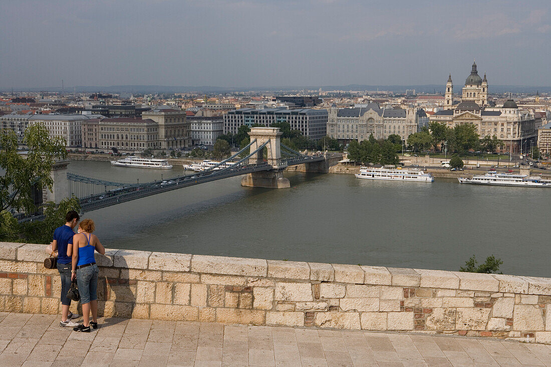 View from Castle Hill, Buda, Budapest, Hungary