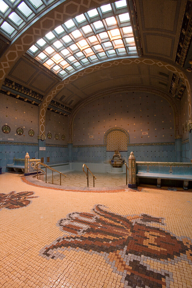 Thermal Pool at Gellert Baths, Buda, Budapest, Hungary