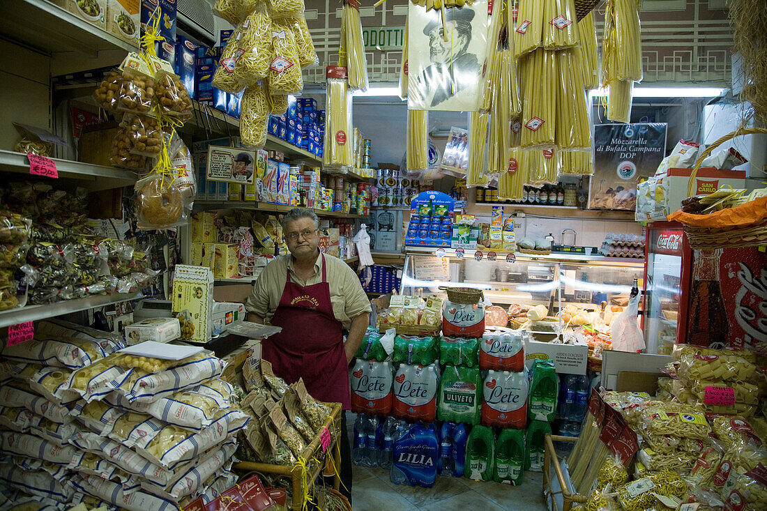 Pasta Shop, Naples, Campania, Italy