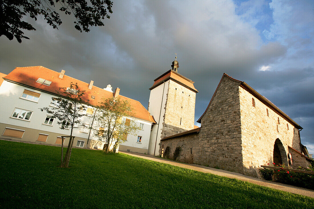 Upper Gate, city gate, Schlusselfeld, Upper Franconia, Bavaria, Germany