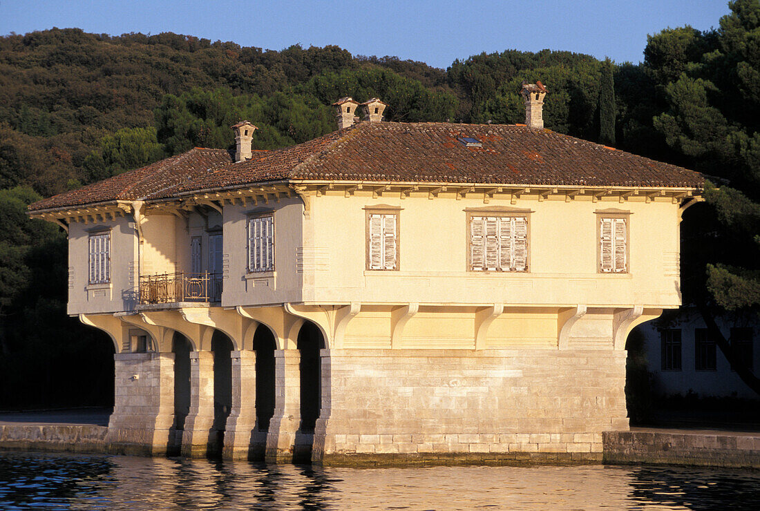 Old Boats House, Hotel Neptun, Brijuni National Park, Brijuni Island, Istria, Croatia