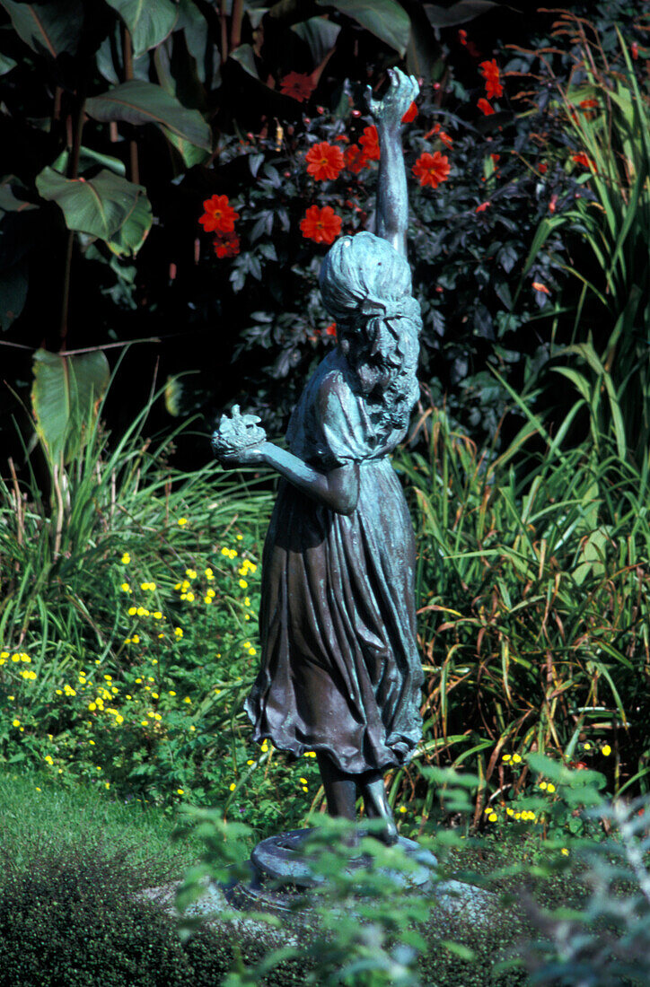 Figure, Overbeck's Museum & Garden, Sharpitor, Salcombe, Devon, England, United Kingdom