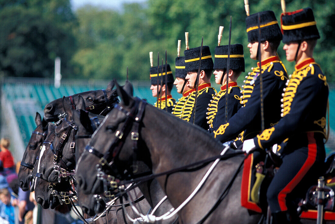 Changing of the Guard, King's Troop, Royal Horse Artillery, Whitehall, London, London, England, United Kingdom