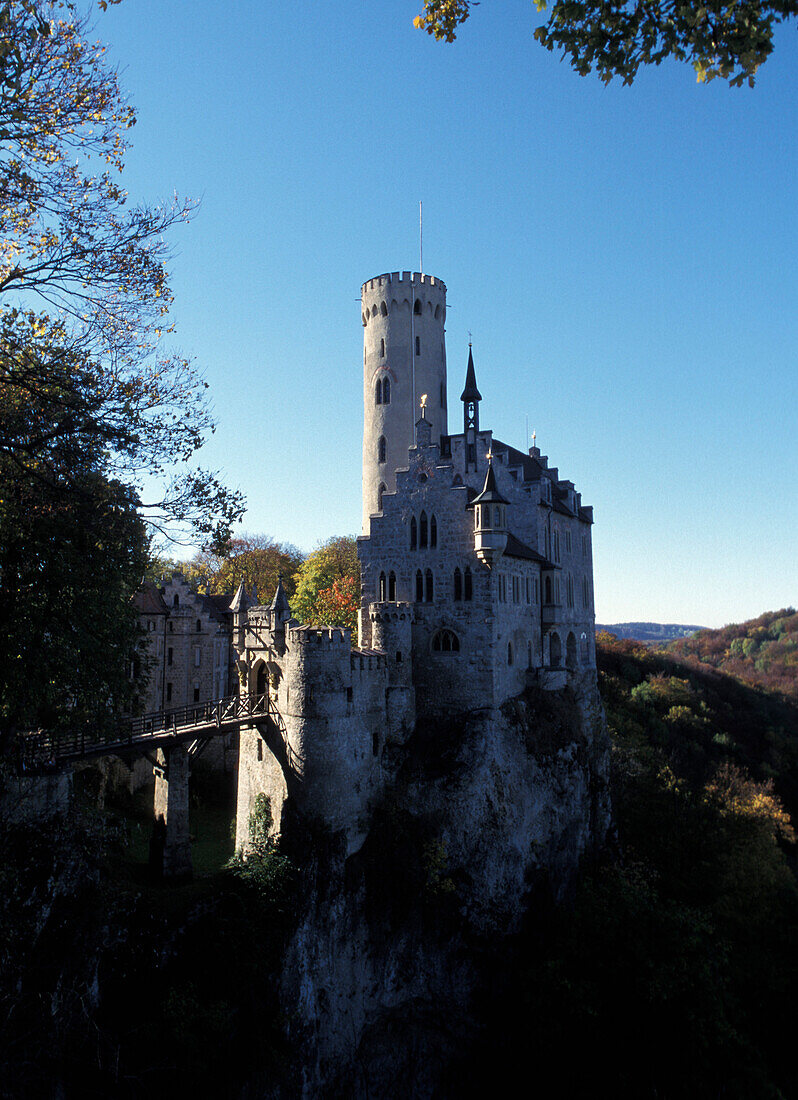 Lichtenstein Castle, Lichtenstein, Honau, Swabian Alb's, Baden-Wuerttemberg, Germany