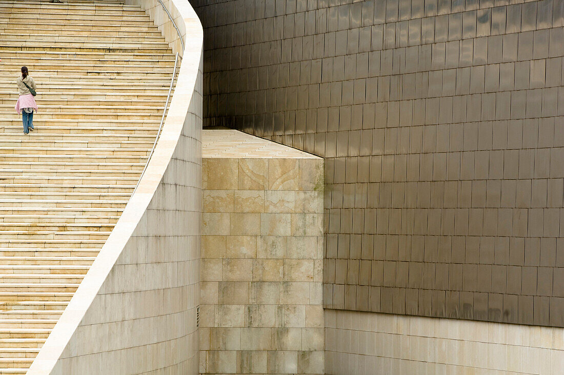 Treppe, Guggenheim-Museum, Bilbao, Spanien