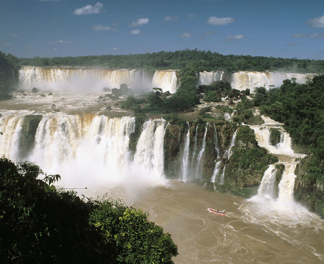 Iguazu falls. Argentina-Brazil border