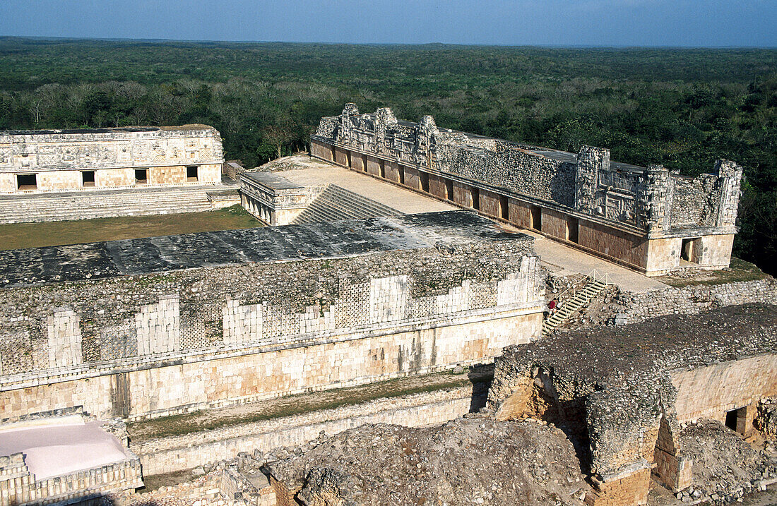 The Nunnery quadrangle. Mayan ruins. Uxmal. Yucatan. Mexico.