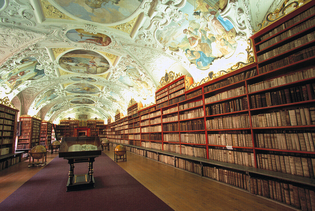 Philosophical Hall in the Strahov Library. Strahov Monastery. Prague. Czech Republic