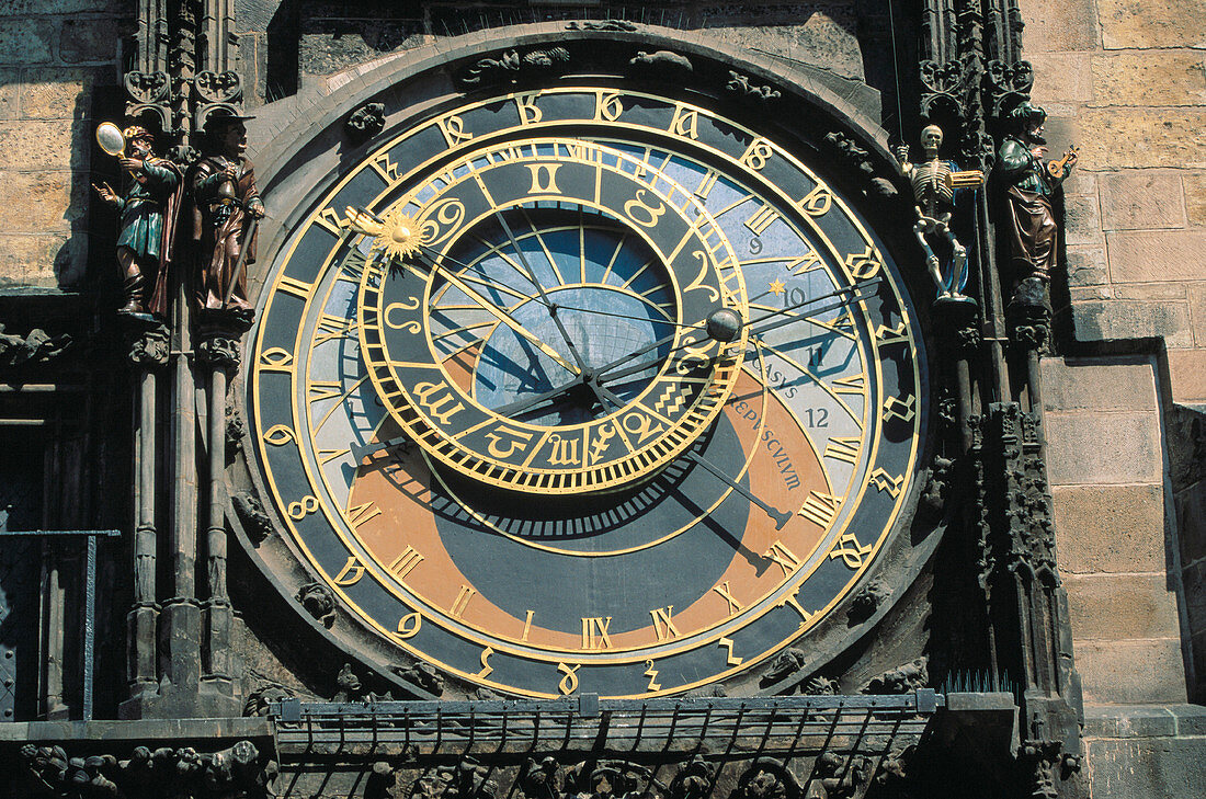 Astronomical clock. Old Town Hall. Prague. Czech Republic