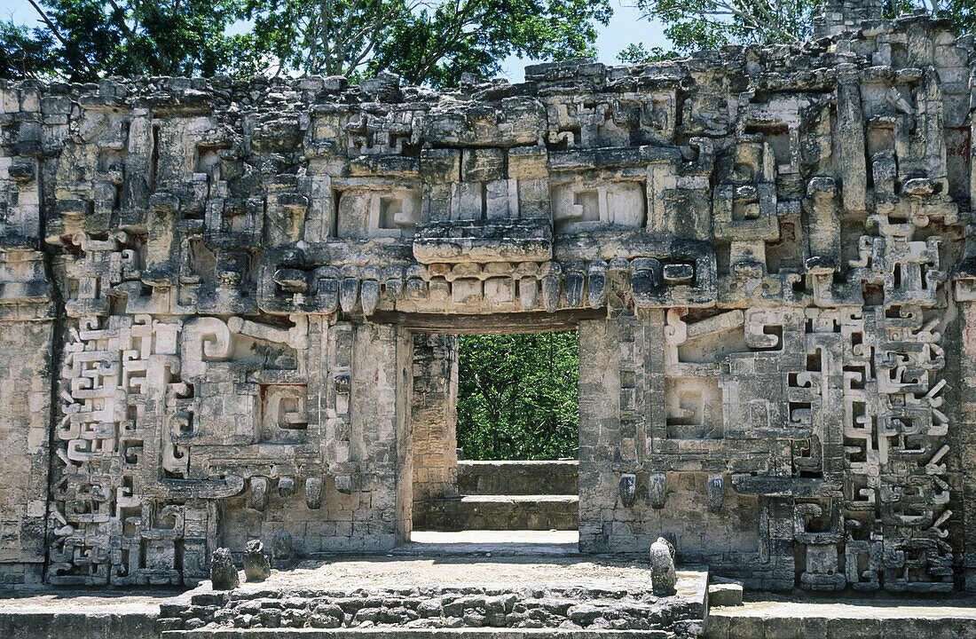 Entrance. Chicanná. Campeche. Mexico.