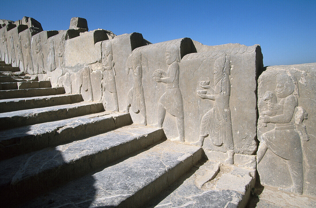 Vassal s relief. Stairs. Persepolis. Iran.