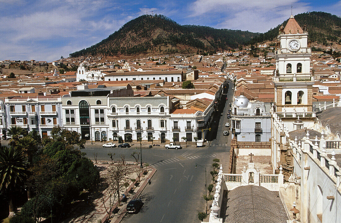 Cathedral. 25 de Mayo square. Sucre. Bolivia.