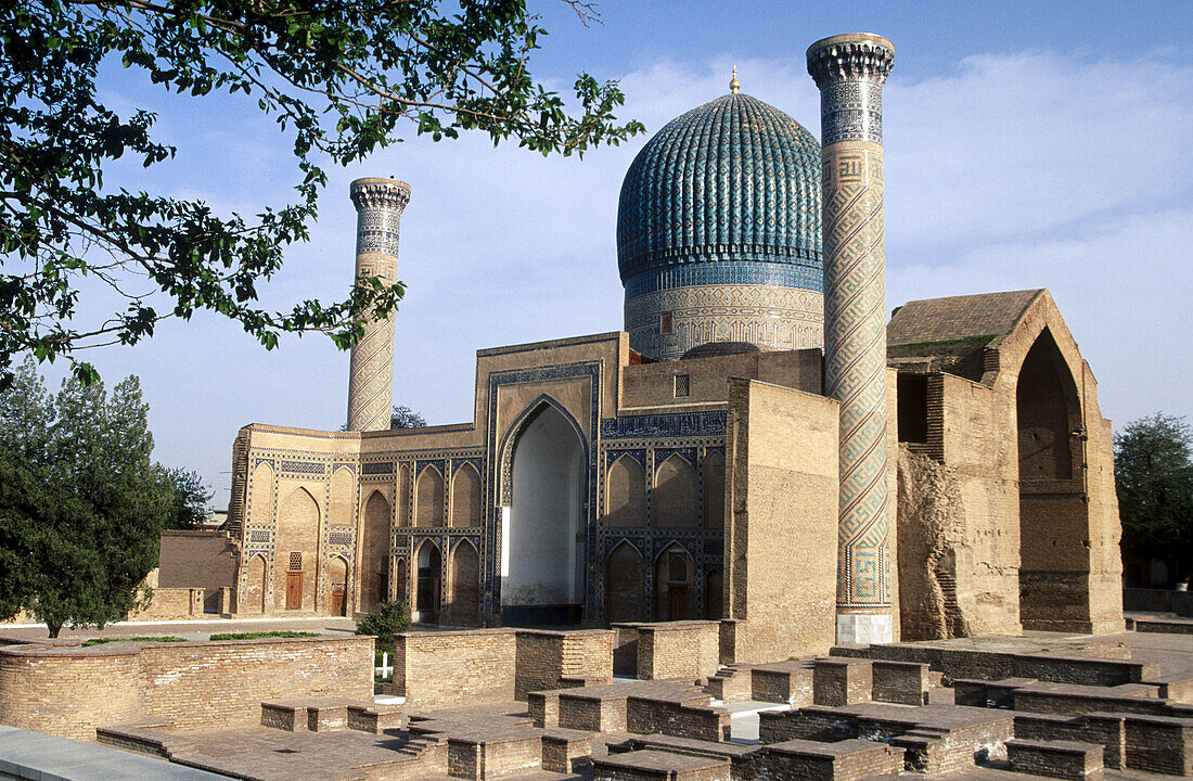 Silk road. Guri Amir mausoleum. Samarkand. Uzbekistan.