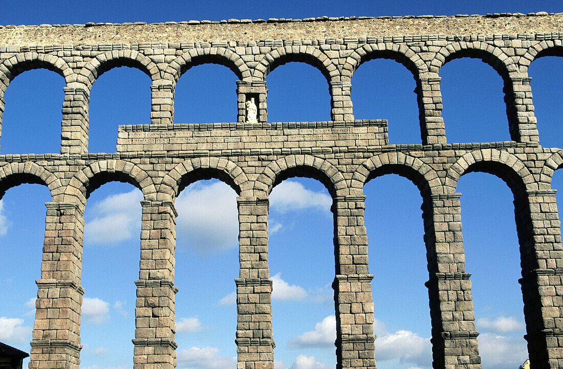 Roman aqueduct. Segovia. Spain