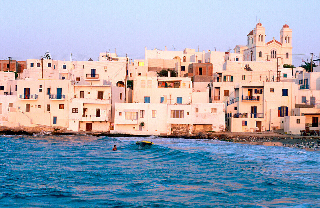 Village of Naoussa in Paros. Cyclades Islands. Greece