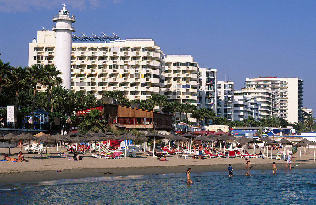 Faro beach. Marbella. Malaga province. Costa del Sol. Andalucia. Spain