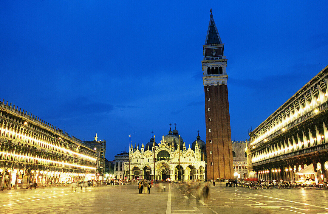 Saint Mark s Basilica and square at night. Venecia. Veneto. Italy