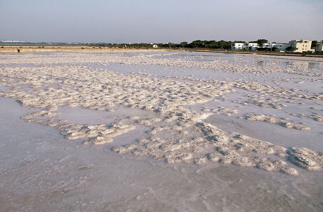 La Savina salt pans. Formentera. Balearic Islands. Spain.