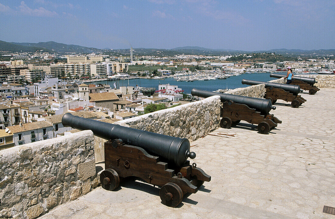 Ibiza city from Dalt Vila. Ibiza. Balearic Islands. Spain.