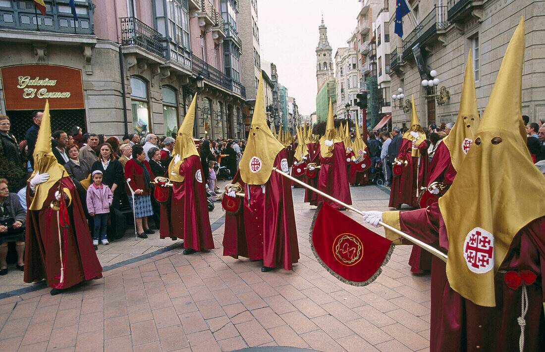 Cofradía de la Flagelación de Jesús. Holy week. Logroño. La Rioja. Spain