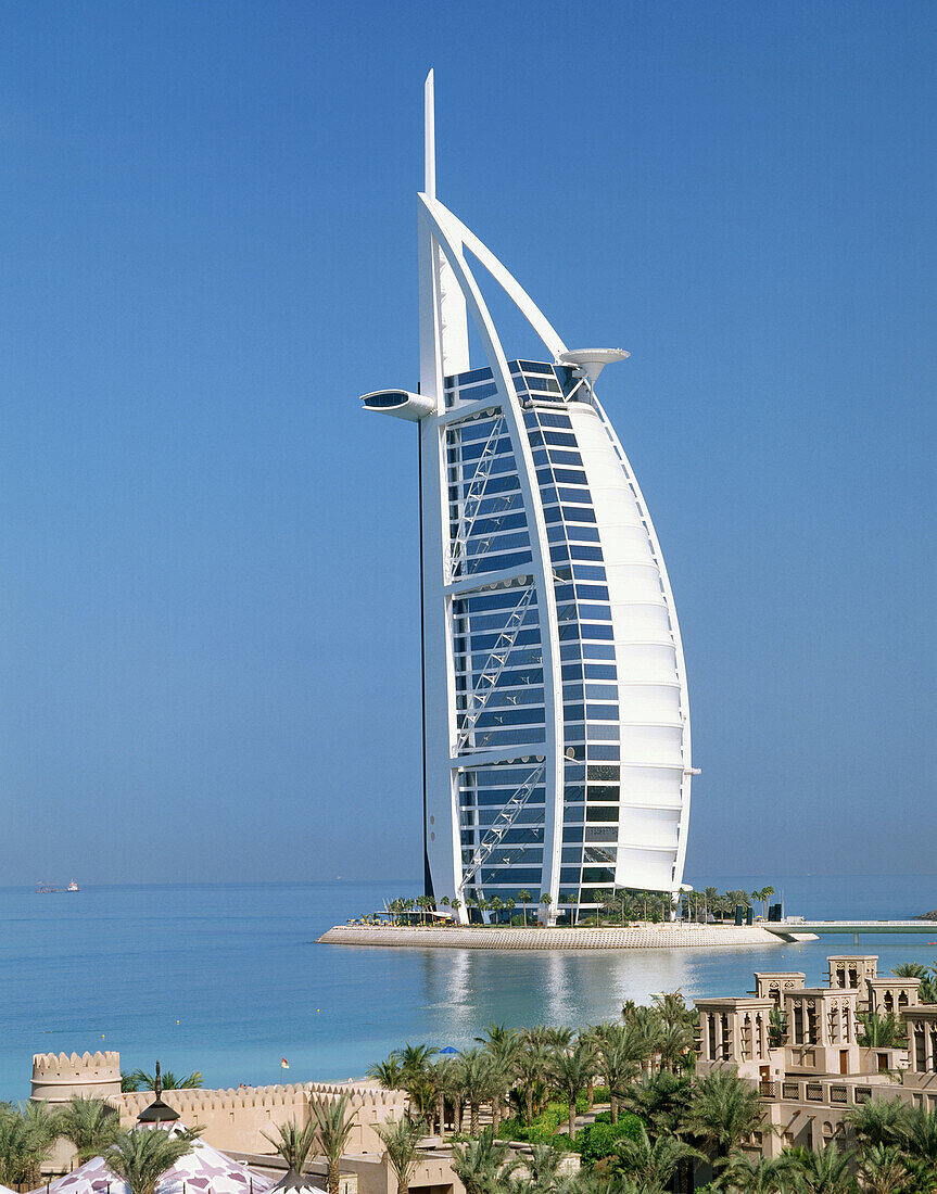 Burj Al Arab hotel, Umm Suqeim district, Dubai City. UAE (United Arab Emirates)