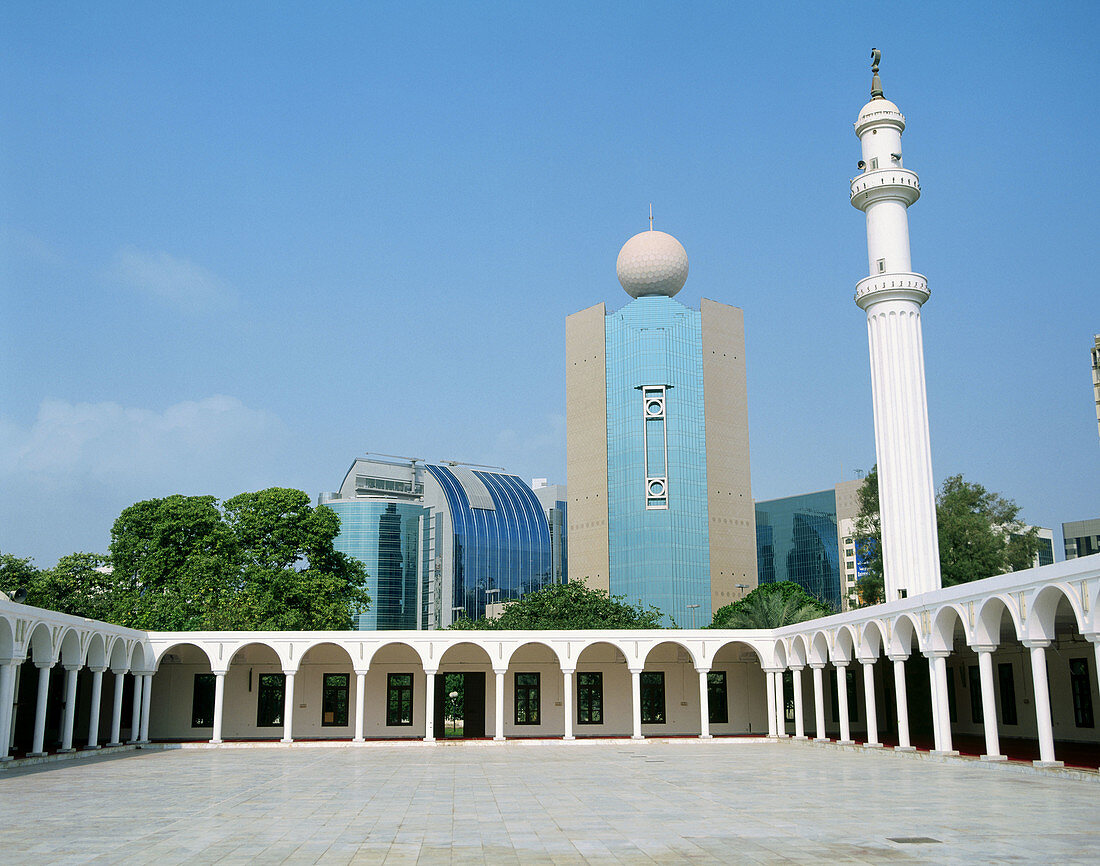 Great Mosque at Khalidya Street, Abu Dhabi. UAE (United Arab Emirates)