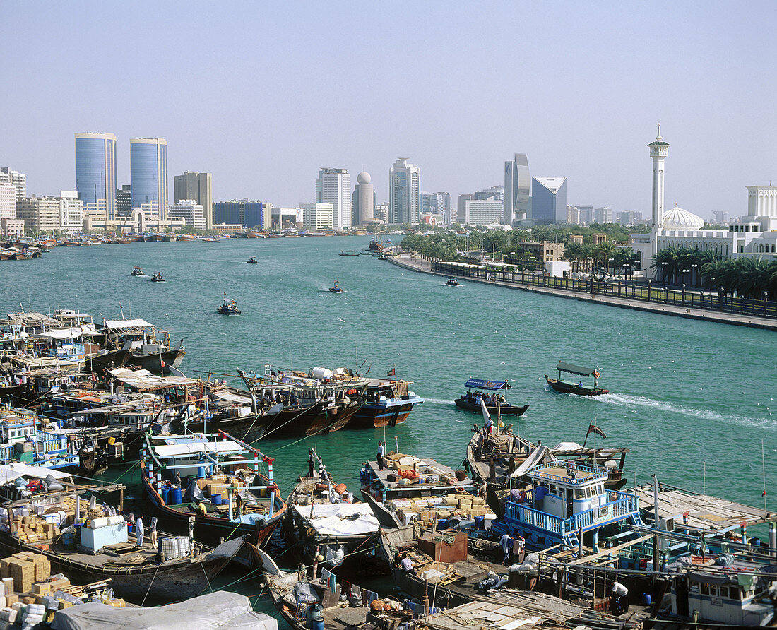 Dubai Creek, Deira district, Dubai City. UAE (United Arab Emirates)