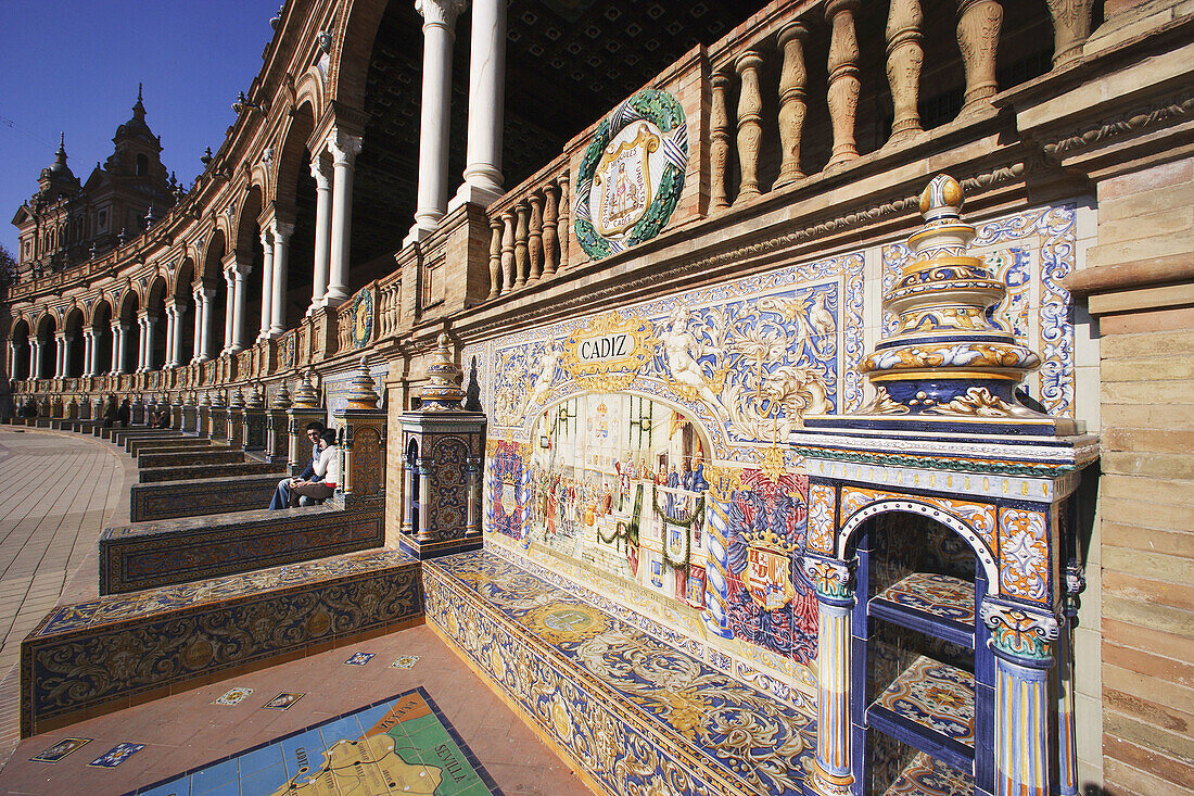 Plaza de España, Sevilla. Andalusia, Spain