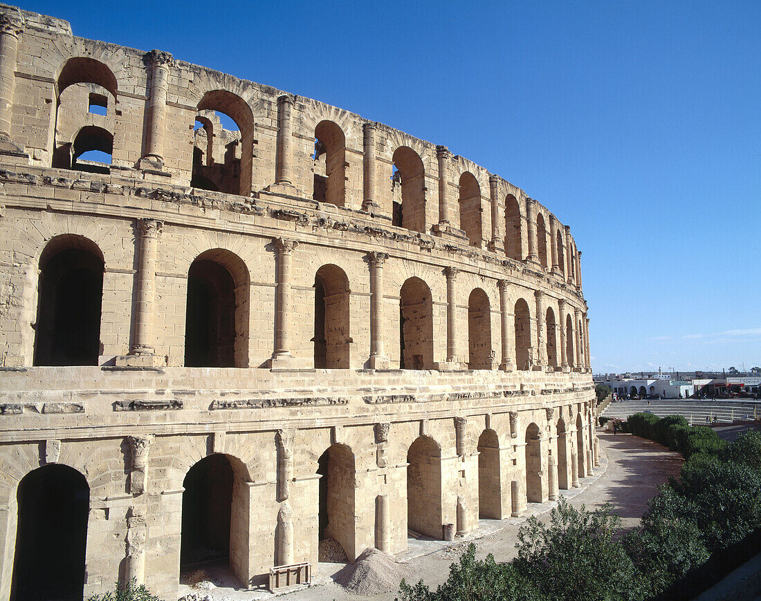 Roman amphitheatre. El Djem. Tunisia.