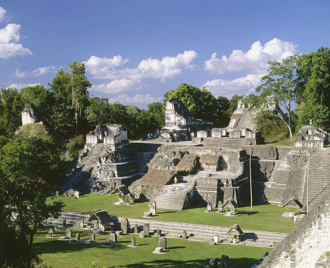 North Acropolis. Mayan ruins of Tikal. Peten region, Guatemala