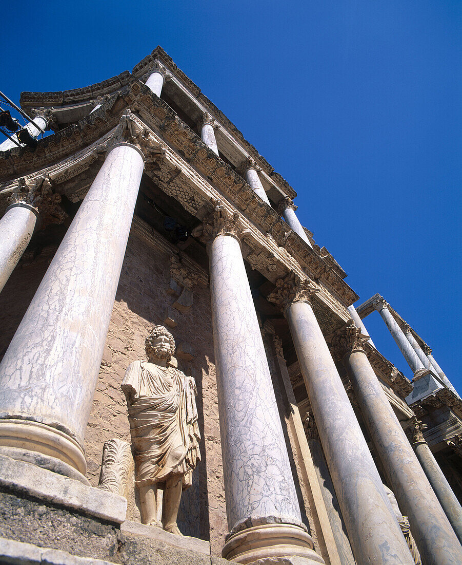 Roman Theater. Merida. Badajoz , Spain.