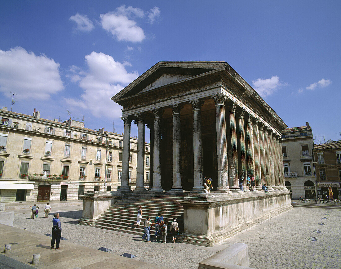 Maison Carrée. Nîmes. Provence. France.