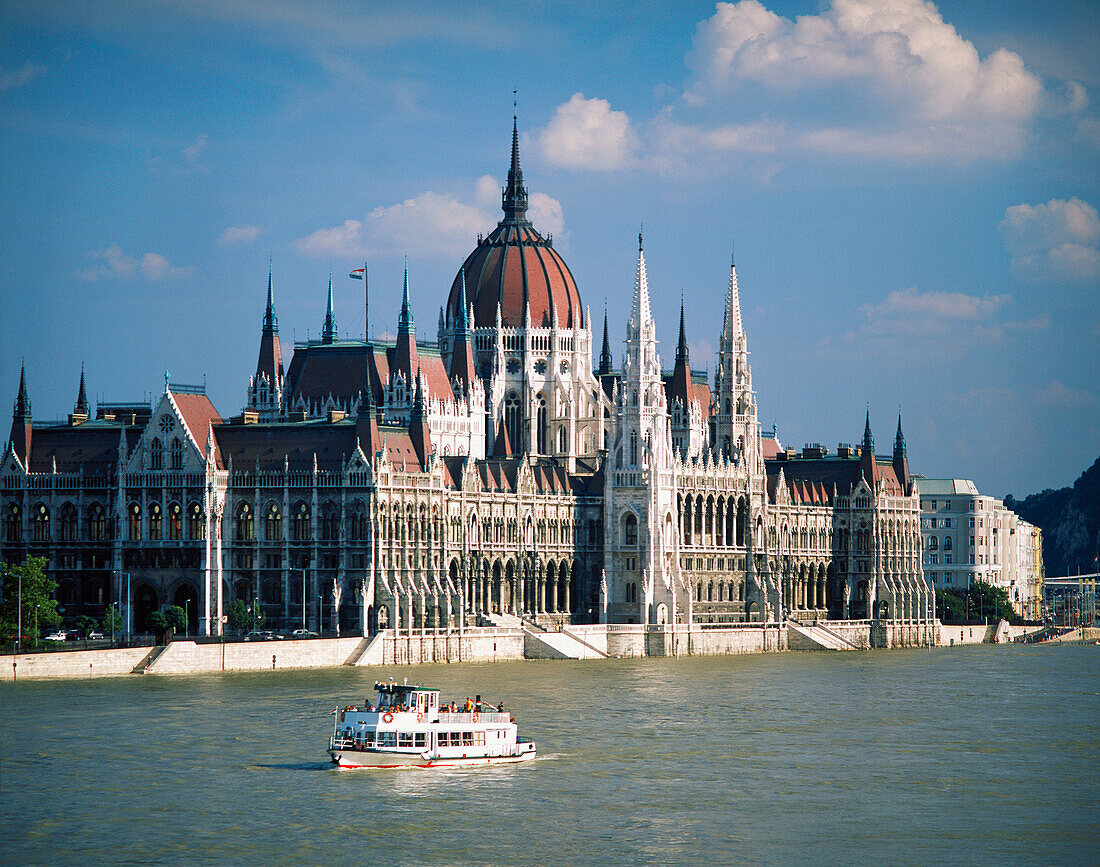 Parliament on the Danube. Budapest. Hungary