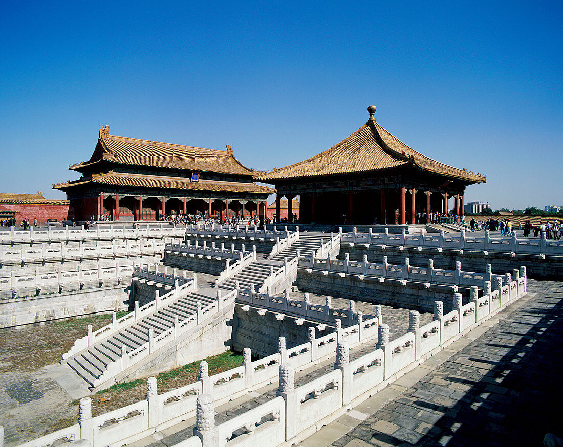 Hall of Middle Harmony (Zhonghedian). Forbidden city. Beijing. China