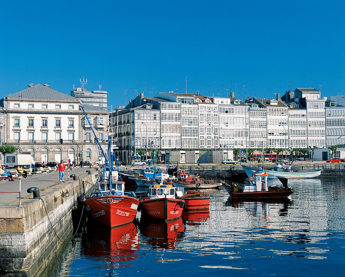 Fishing port, La Coruña. Galicia, Spain