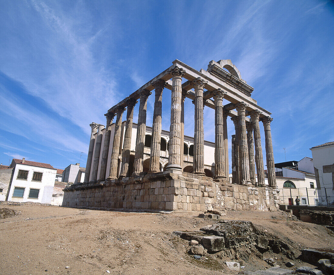 Diana s temple, Mérida. Badajoz province, Extremadura, Spain
