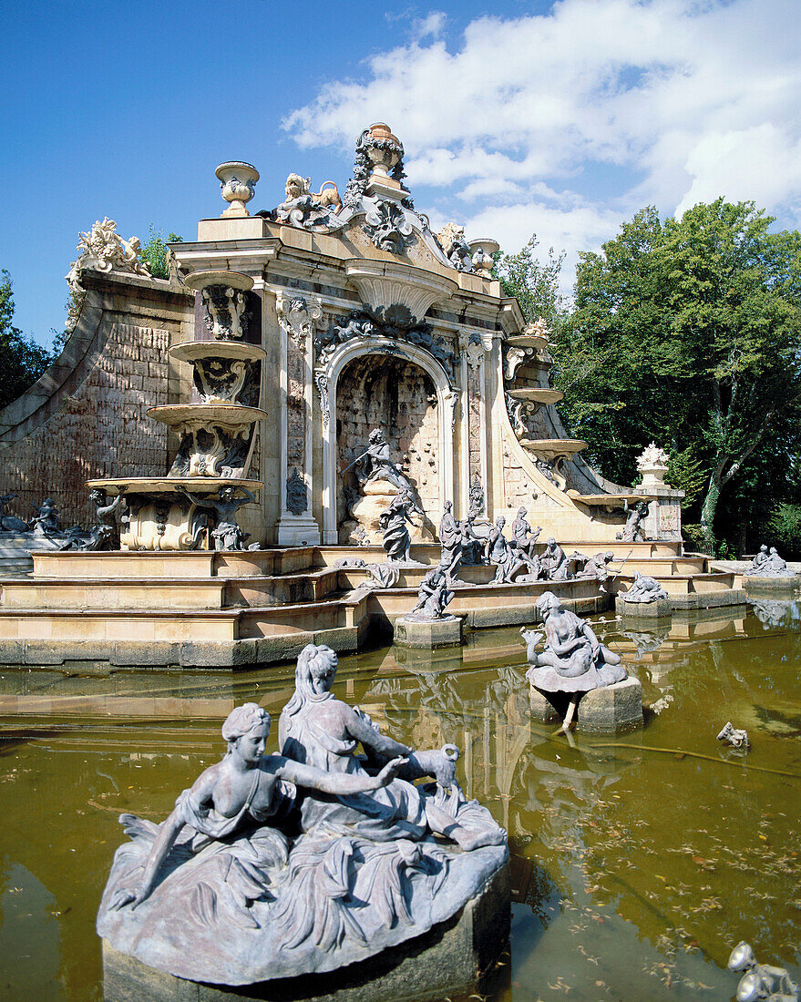 Fountain of Minerva. La Granja de San Ildefonso palace. Segovia province, Castilla-León, Spain.