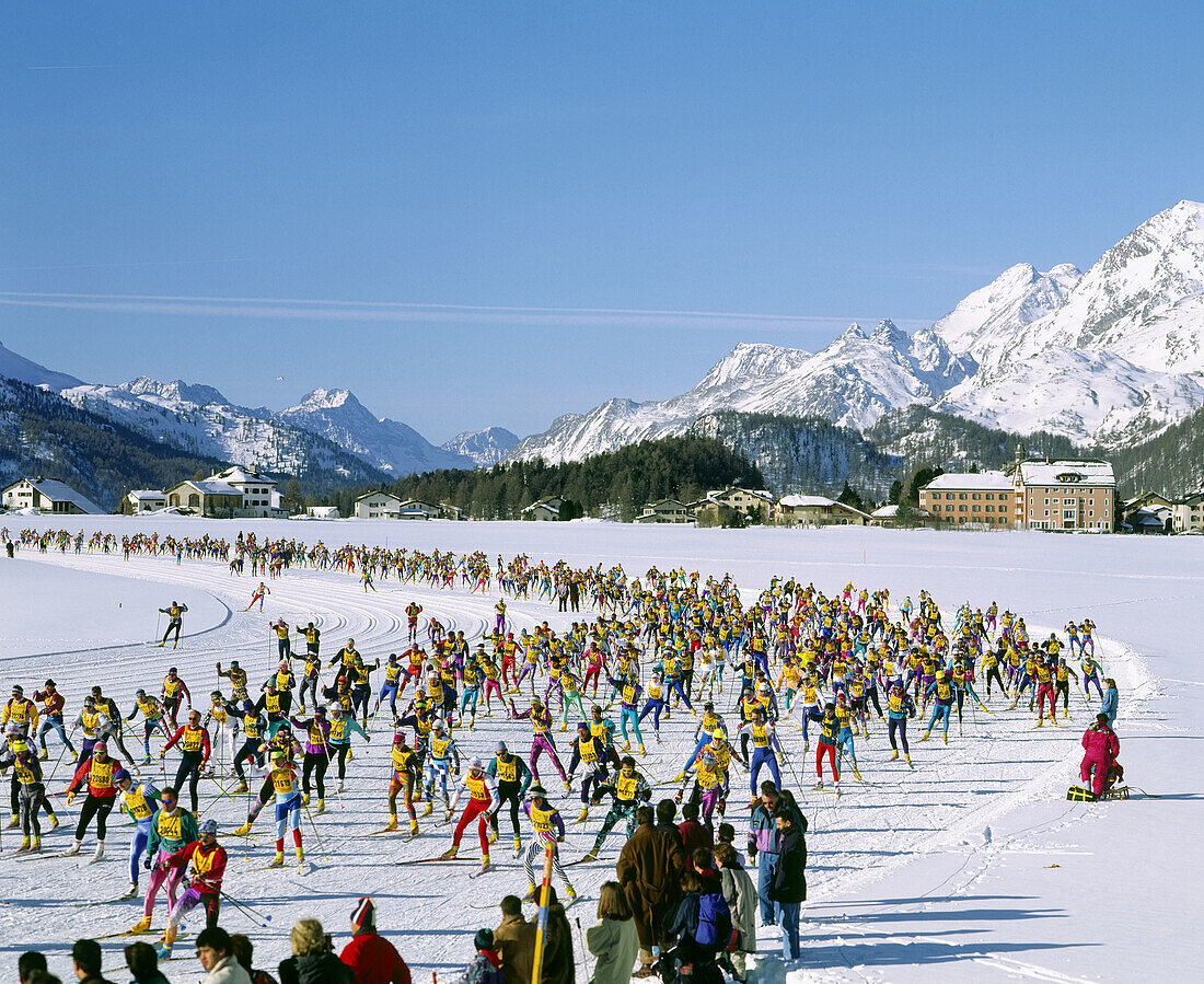 Cross-country ski marathon. St. Moritz, Switzerland