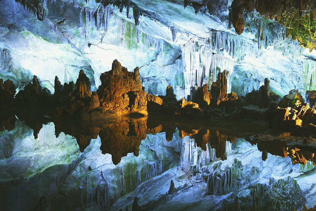 China, Guangxi Province, Guilin City, Red Flute Cave